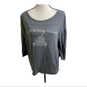 Disney Walt Disney world castle T-shirt. Grey size large. Magic kingdom.